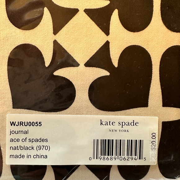 KATE SPADE - *rare* Black & natural fabric Notebook - Picture 3 of 3